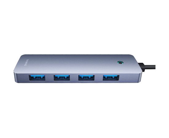 Hub 4in1 Baseus UltraJoy Lite 50cm USB-A to 4x USB 3.0 + USB-C 5V (grey)