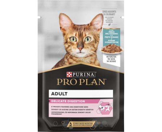 PURINA Pro Plan Delicate Turkey Fish Multipack - wet cat food - 10x85 g