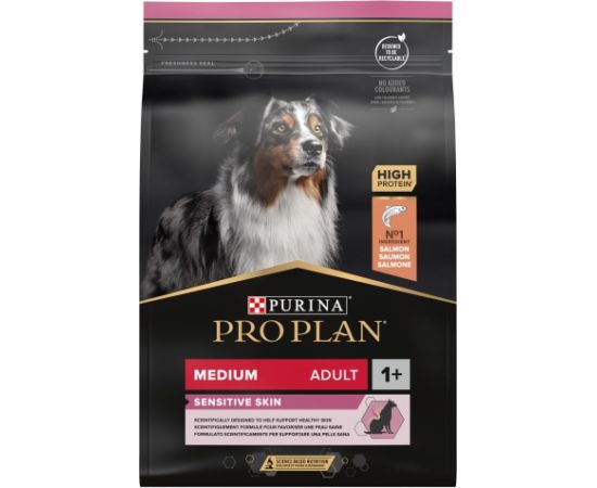 PURINA Pro Plan Sensitive Skin Medium Adult Salmon - dry dog food - 3 kg