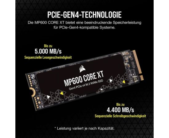 Corsair MP600 CORE XT 2 TB SSD - PCIe 4.0 x4, NVMe 1.4, M.2 2280