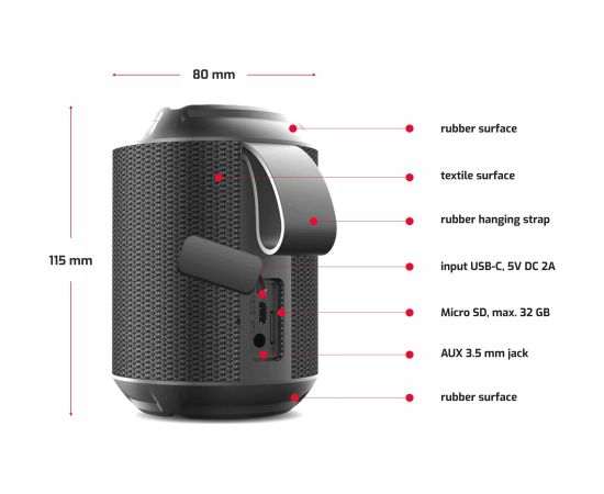 Swissten Ultimate Bluetooth Портативная колонка 24W