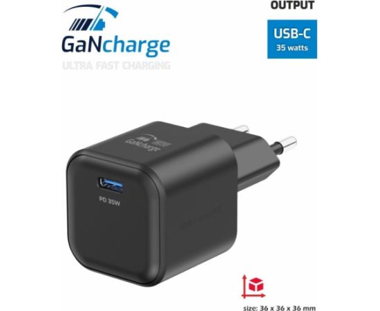 Swissten Зарядное устройство GaN USB-C 35W PD