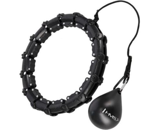 HHW11 PLUS SIZE HULA HOOP BLACK WITH WEIGHT HMS