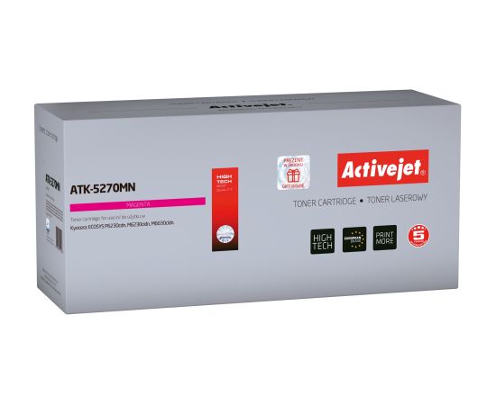 Activejet ATK-5270MN toner (replacement for Kyocera TK-5270M; Supreme; 6000 pages; magenta)