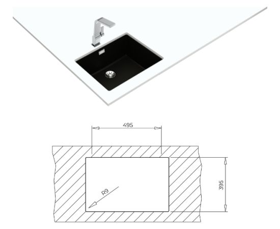 Teka Sink eka Radea R10 50.40 M-TG carbon