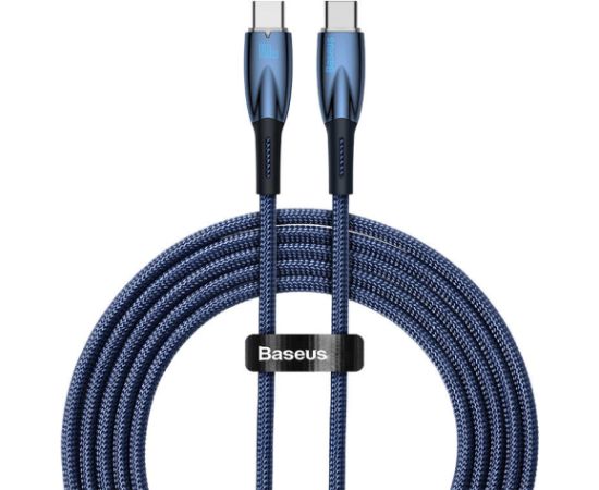 USB-C cable for USB-C Baseus Glimmer Series, 100W, 2m (Blue)