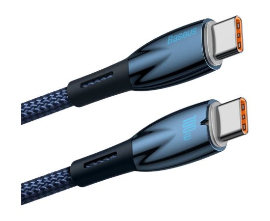 USB-C cable for USB-C Baseus Glimmer Series, 100W, 2m (Blue)