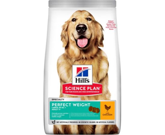 HILL'S Science Plan Canine Adult Perfect Weight Large Breed Chicken - dry dog food - 12 kg