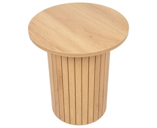 Coffee table CINDY D40xH45cm, melamine oak