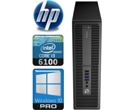 HP 600 G2 SFF i3-6100 8GB 1TB SSD WIN10Pro