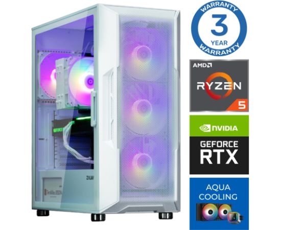 INTOP AQUA Ryzen 5 7600X 32GB DDR5 1TB SSD M.2 NVME RTX3060 12GB no-OS