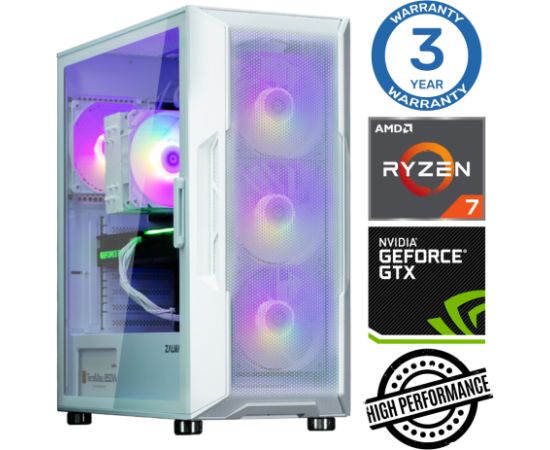 INTOP Ryzen 7 5700X 32GB 500SSD M.2 NVME GTX1650 4GB no-OS