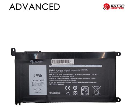 Extradigital Аккумулятор для ноутбука DELL WDX0R, 42Wh, Extra Digital Advanced