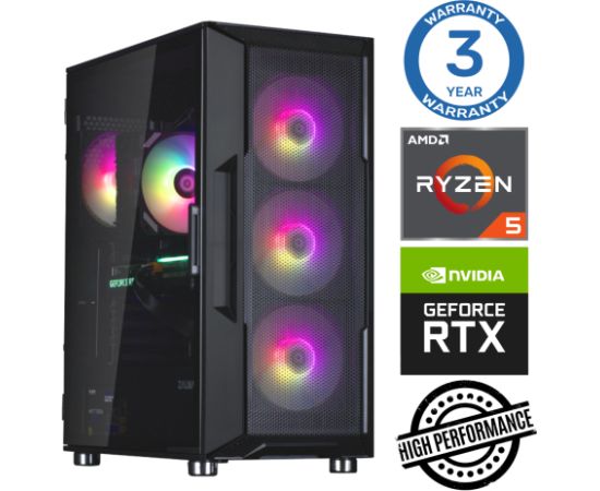 INTOP Ryzen 5 5600X 32GB 500SSD M.2 NVME RTX3060 12GB no-OS