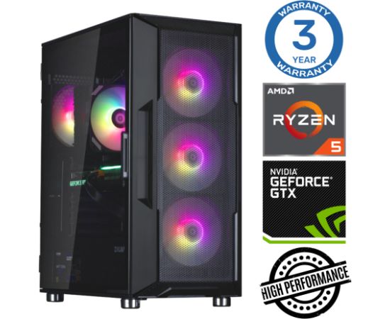 INTOP Ryzen 5 5600X 32GB 500SSD M.2 NVME+2TB GTX1650 4GB no-OS