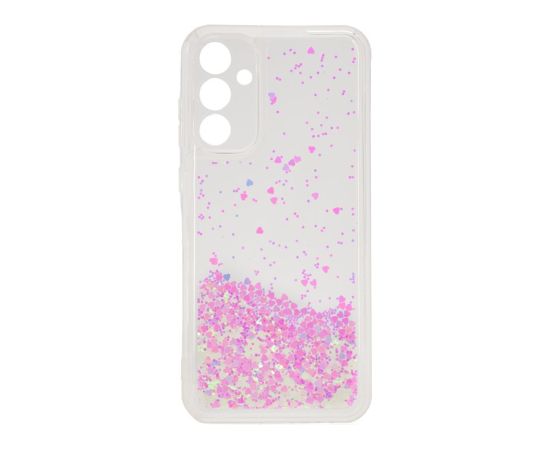 iLike Samsung  Galaxy A55 Silicone Case Water Glitter Light Pink