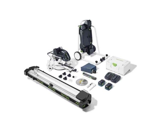 Leņķzāģis Festool KSC 60 EB 5,0 I-UG-Set KAPEX; 2x18 V; 2x5,0 Ah akum.