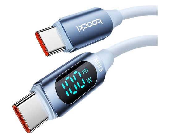 Cable USB-C to USB-C Toocki TXCTT1- XX04-B2, 2m, FC 100W (blue)