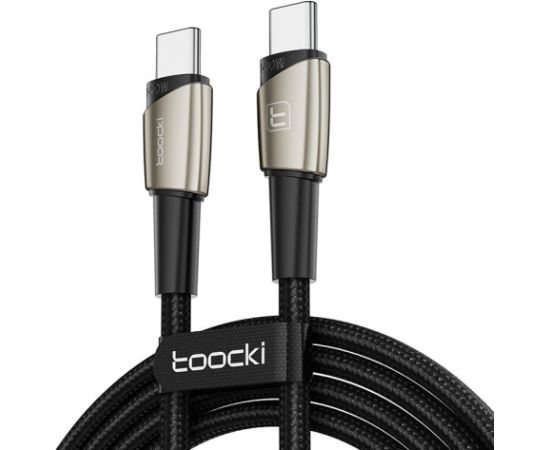 Cable USB-C to USB-C Toocki TXCTT14- LG01-W2, 2m, 140W (pearl nickel)