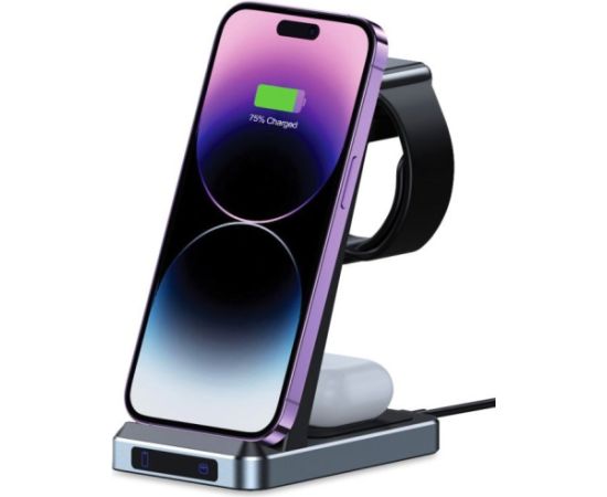 Tech-Protect wireless charger A26 3in1 QI15W, black