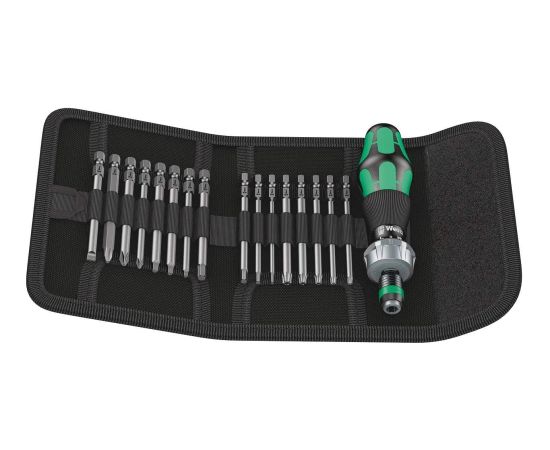 Wera Kraftform Kompakt 60 RA Imperial - Folding pouch with 89 mm long bits