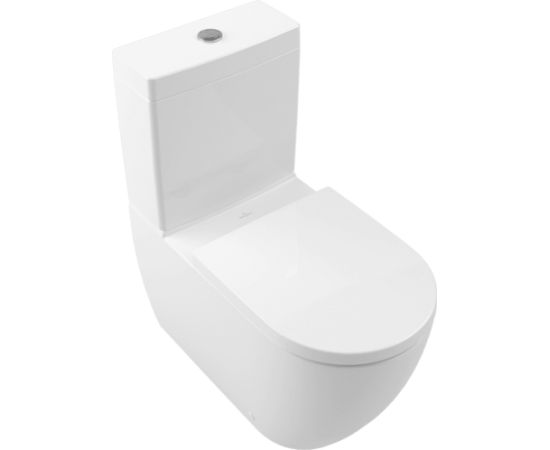 Villeroy & Boch Subway 3.0 poda apakša, Rimless, 370x710mm, universāls izvads, TwistFlush, SupraFix, balts - gab.