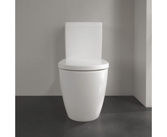 Villeroy & Boch Subway 3.0 poda apakša, Rimless, 370x710mm, universāls izvads, TwistFlush, SupraFix, balts - gab.