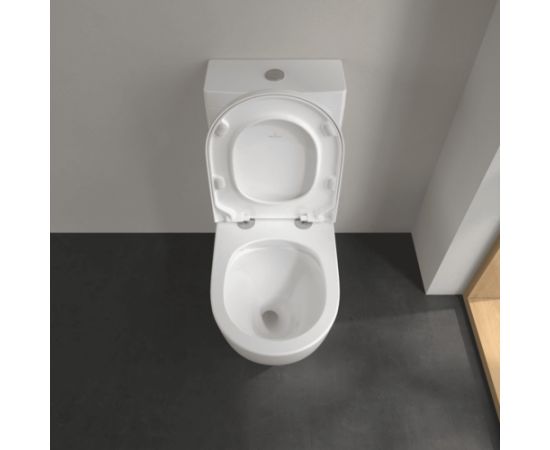 Villeroy & Boch Subway 3.0 poda apakša, Rimless, 370x710mm, universāls izvads, TwistFlush, SupraFix, balts - gab.