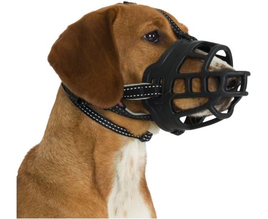 TRIXIE Muzzle Flex muzzle for dog - size S- black