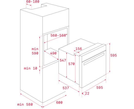 Built in oven Teka HLB8600LB Urban London Brick