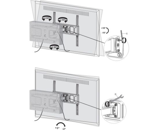 Sencor TV mount 37"-70" SHTB363