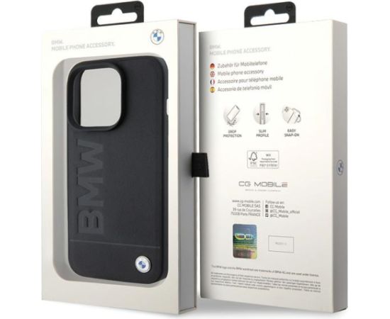 BMW Magsafe Leather Hot Stamp Case Защитный Чехол для Apple iPhone 15 Pro