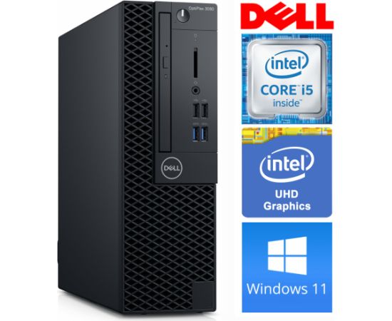 DELL 3060 SFF i5-8500 32GB 256SSD M.2 NVME+2TB DVD WIN11Pro