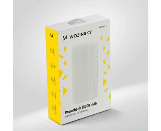 Wozinsky powerbank Li-Po 10000mAh 2 x USB balta (WPBWE1)