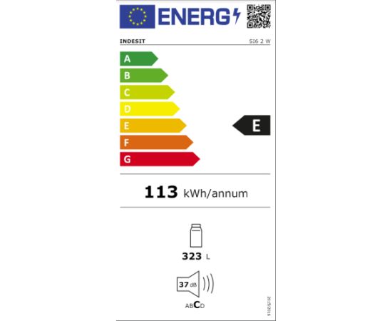 Indesit SI6 2 W ledusskapis, 167cm, Balts, bez saldētavas