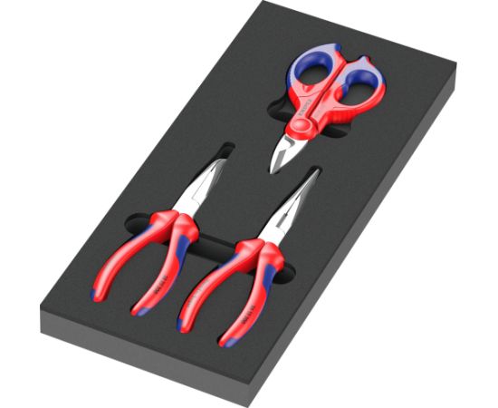 Wera 9781 foam insert KNIPEX pliers set 2, 3 pieces, pliers set (black/grey, in foam insert for workshop trolley)