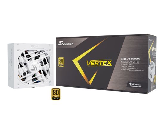 Seasonic VERTEX GX-1000 1000W White Edition, PC power supply (white, cable management, 1000 watts)