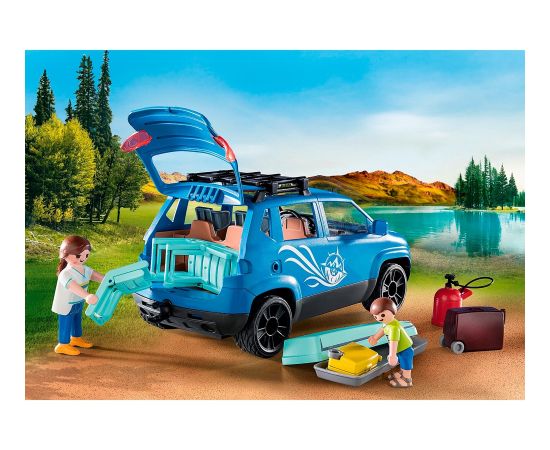 PLAYMOBIL 71423 Family Fun Caravan with Car, construction toy