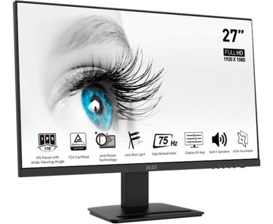 MSI PRO MP273APDE, LED monitor - 27 -  black, FullHD, IPS, AMD Free-Sync, 100Hz panel