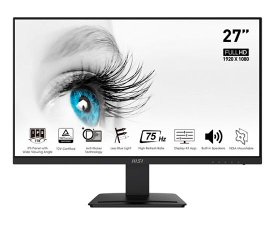 MSI PRO MP273APDE, LED monitor - 27 -  black, FullHD, IPS, AMD Free-Sync, 100Hz panel