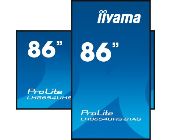 iiyama ProLite LH8654UHS-B1AG, public display (black, UltraHD/4K, IPS, speakers)