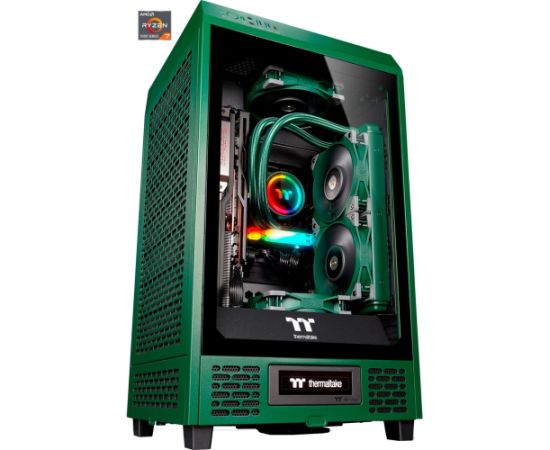 Thermaltake Toughline T200A Racing Green, gaming PC (green/transparent, Windows 11 Home 64-bit)