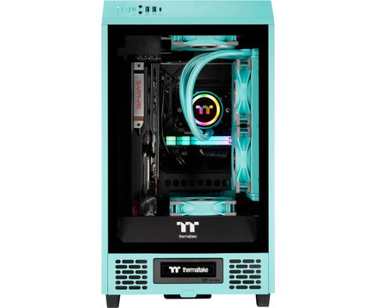 Thermaltake Toughline T200A Turquoise, gaming PC (turquoise/transparent, Windows 11 Home 64-bit)