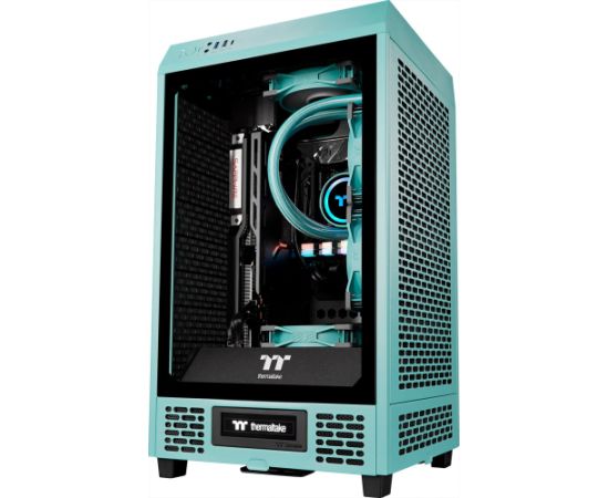 Thermaltake Toughline T200A Turquoise, gaming PC (turquoise/transparent, Windows 11 Home 64-bit)