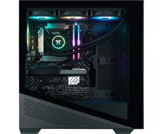 Thermaltake Hyperion V2 Black, gaming PC (black/transparent, Windows 11 Home 64-bit)