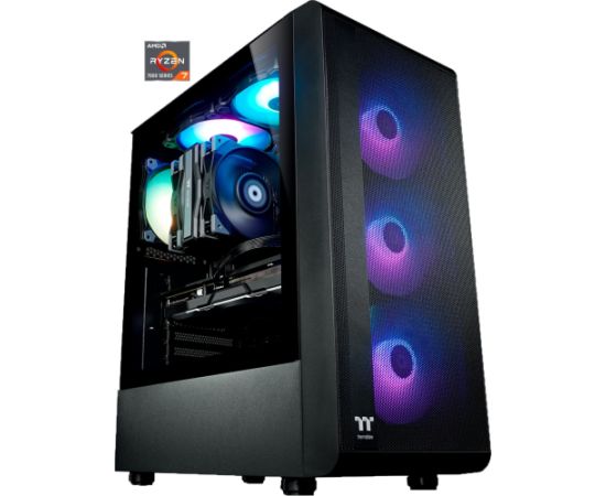 Thermaltake Toughline Air 2, gaming PC (black, Windows 11 Home 64-bit)