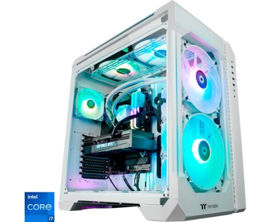 Thermaltake Ganymed V2 Snow, gaming PC (white/transparent, Windows 11 Home 64-bit)