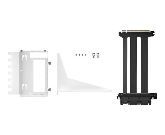 Fractal Design Flex 2 PCIe 4.0 x16 White, bracket + extension cable (white/black, 19.5cm)