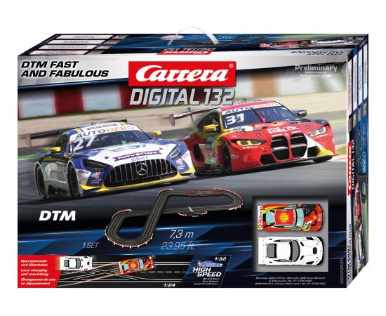 Carrera DIGITAL 132 DTM Fast and Fabulous, racetrack