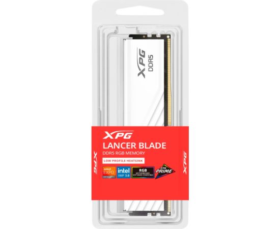 ADATA DDR5 - 16GB - 6000 - CL - 30, Single RAM (white, AX5U6000C3016G-SLABRWH, XPG Lancer Blade RGB, INTEL XMP, AMD EXPO)